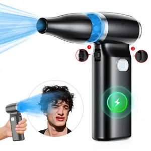 MelyBaoB Compressed Air Duster-100 Gear Adjustable 180000RPM Electric Air Duster,Mini Cordless Air Blower-Portable Handheld Turbo Fan for Cleaning PC&Keyboard, Jet Dry fan