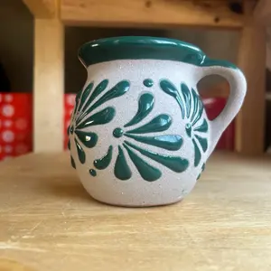 Mexican Clay Mugs - Handmade Tazas Artesanales - Traditional Coffee Mugs - Jarrito Mexicano - Clay Cups - Artisanal Design