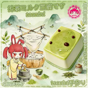Viral TikTok Squishy, Smooth Silicone Touch, Matcha Dessert Tofu with Coffee Bean Decor, Mindful Fidgeting, All Ages