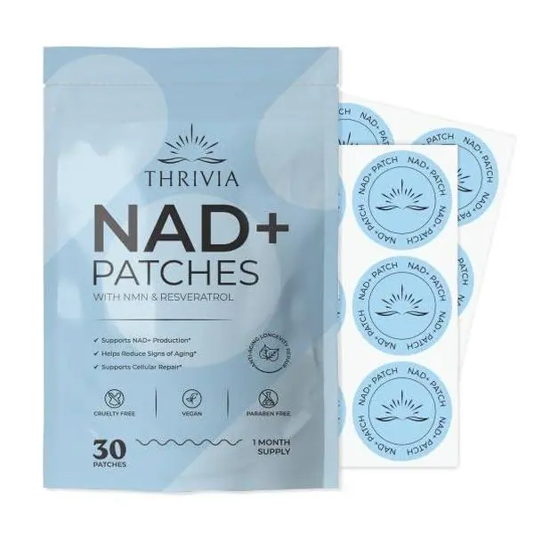 Thrivia NAD+ Botanical Patches with NMN & Resveratrol