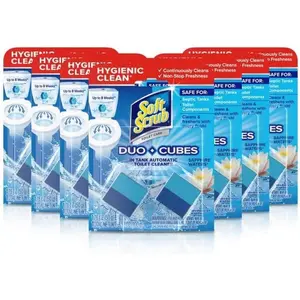 Soft Scrub in-Tank Toilet Cleaner 2ct Duo-Cubes, Sapphire Waters (Pack of 7) Bowl Cleaning