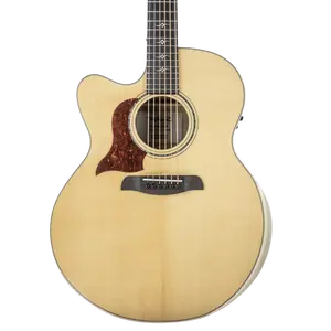 Sawtooth Myrtlewood Jumbo Cutaway 24 Fret Left Handed Acoustic Electric Guitar