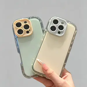 Luxury contrast candy-colored soft silicone airbag shockproof camera protection mobile phone case, suitable for iPhone16 15 14 13 12 ProMaxPlus, smartphone protective case Durable Protector,skin-feel soft tpuiphone 17 pro max cases girls,Vintage,Skull