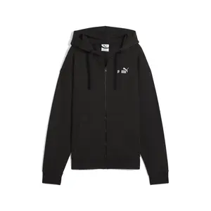 PUMA Womens Essentials No. 1 Logo Comfort Hoodie Athletic Outerwear Casual - Black