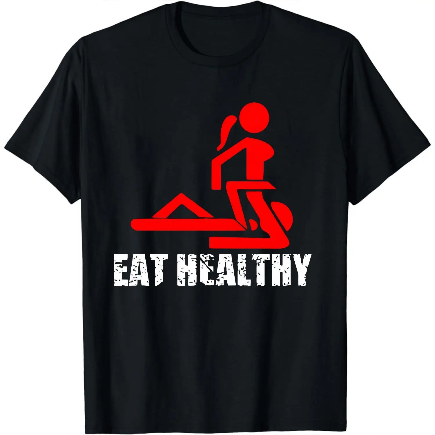 220g Men 1Pcs Casual Comfortable 100% Cotton Double - Sided Digital Printing T - Shirt With Healthy Lifestyle Theme