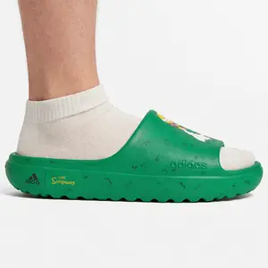 Adidas Mens Green Homer Simpson x Adidas Adilette, HQ2581