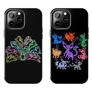 Cute Pokemon Neon Case for iPhone 17-7 Pro Max Plus & Samsung Galaxy S26-S21 Ultra Plus - Aesthetic Phone Cover unisex