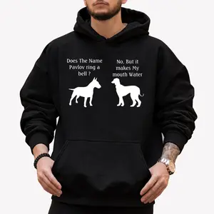 All-Season Long Sleeve Black Hoodie – Psychology Theme, Unisex Fit, 100% Cotton Material