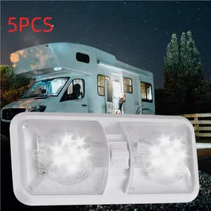 12V LED Ceiling Dome Light 5 Pack, Universal RV Camper Trailer Interior Lighting