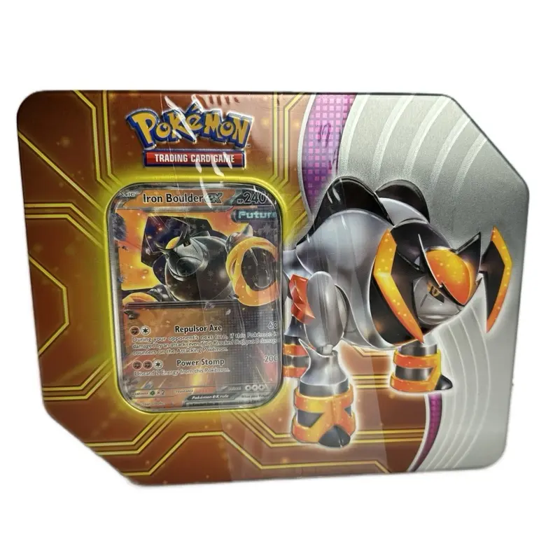 Pokmon TCG Paradox Destinies Tin Iron Boulder EX - TikTok Shop