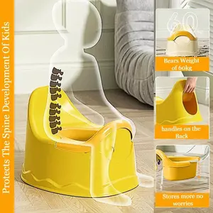Baby Potty Seat for 0 to 5 Years Babies Potty TrainingSeat with Removable Tray Non Slip Bottom Potty Seat forBaby Portable Potty Chair for Toilet, Cartoon Yellow Duck-Shaped Potty Training Toilet, Fun design for fosteringindependent bathroom habits