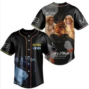 Mary J Blige The For My Fans Tour Baseball Jersey, Mary J Blige 2025 Concert, Mary J Blige Fan Gift, Mary J Blige Merch, Mary J Blige Baseball Jersey HY45