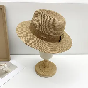 Summer Fashion Casual Panama Straw Hat Outdoor Beach Travel Sun Protection Jazz Straw Hat