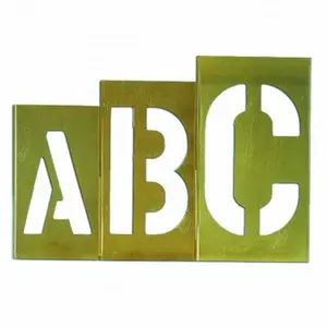 CH Hanson 10036 6 In. 33 Pieces Stencil Set