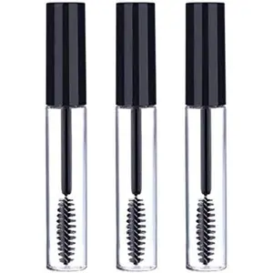 3 count 10ml Empty Mascara Tube Wand Eyelash Cream Container Bottle with 3 Rubber Inserts 3 Funnels 3 Transfer Pipettes