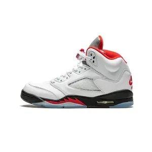 Air Jordan 5 Retro GS "Fire Red Silver Tongue" 440888 102