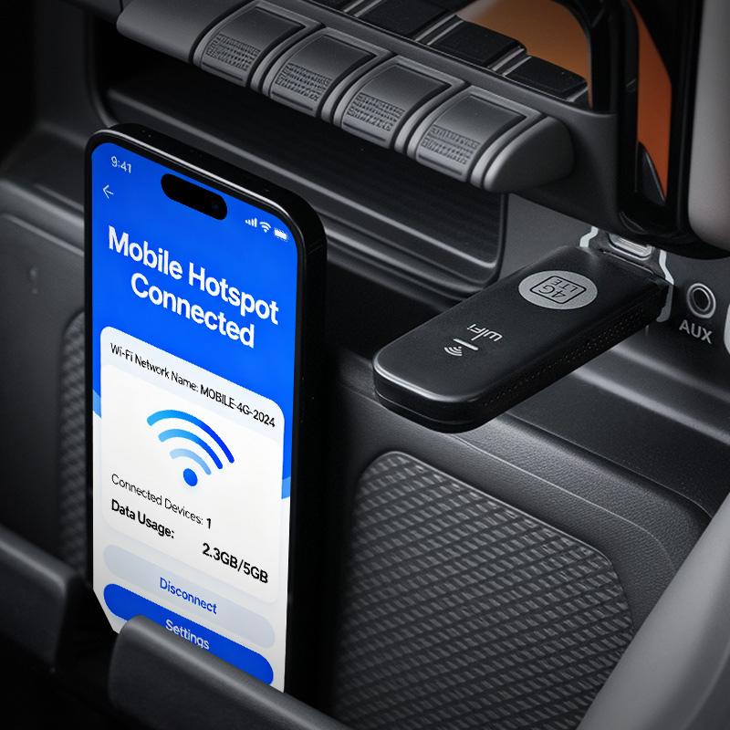 【Data-Only SIM Card Required】 Joytutus 4G LTE WiFi Router 150Mbps USB Modem Unlocked Portable Car WiFi Adapter for Desktop PC Notebook TV Black Wireless Dongle Device