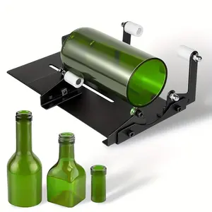 Glass Bottle Cutter, Multifunctional Glass Cutter Tool, DIY Glass Bottle Cutter, Cutting Tool for Making Square Lamp, Candle Lamp, Vase