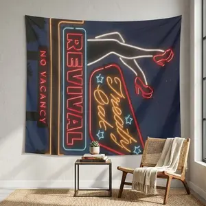 Funny Durable Tree Design Wall Flag, Treaty Oak Revival No Vacancy Tapestry, 40x60 Inch for Man Cave/campus Dorm Decor & Outdoor Parties