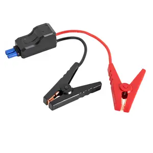 Battery Clamp with EC5 Connector 12V Jump Starter Cable 600A Peak Anti Reverse Connection for Car SUV Motorcycle 10 AWG Copper