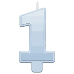 Boys' 1st Birthday Gradient Number Candle