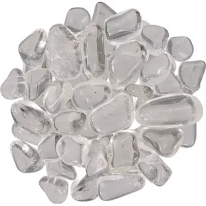 Clear Quartz Tumbled Stone - Amplification & Clarity 1 Piece for Spiritual Journey Meditation & Rituals Enhances Energy Flow