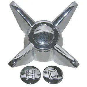 Larsen Supply HC-220AMB American Standard 4 Point Colony Faucet Handle- Chrome