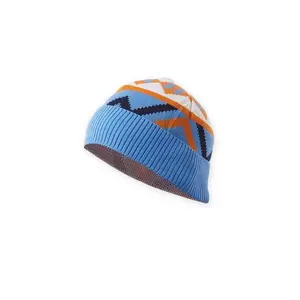 Bold Patterned Beanie for Skiing & Streetwear Knit Cap
