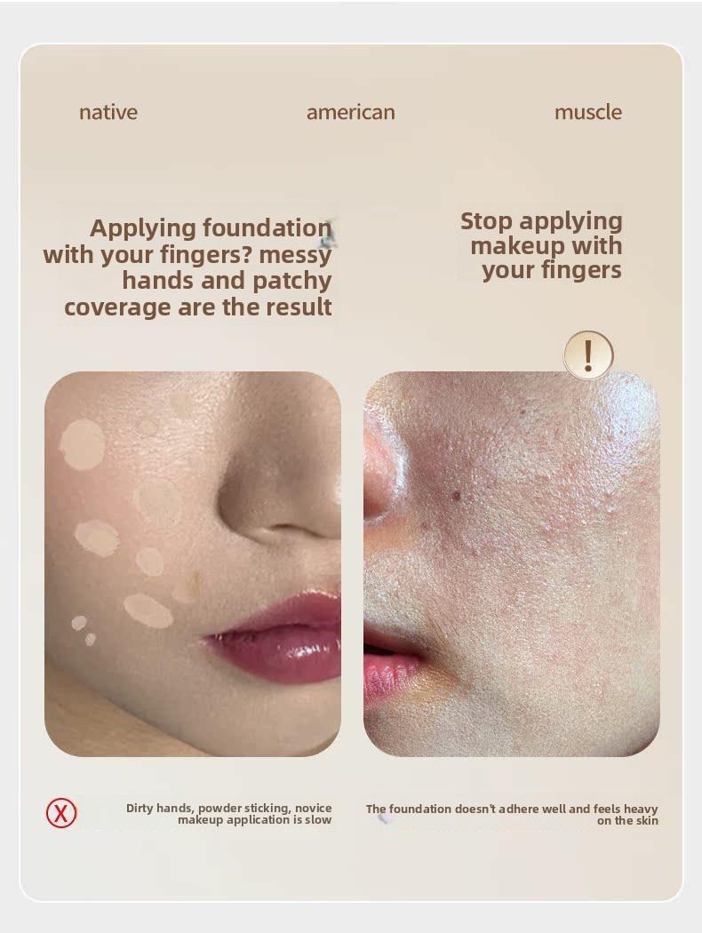 Stainless steel foundation brush, mask mud mask, brush, foundation liquid blending stick, makeup tools