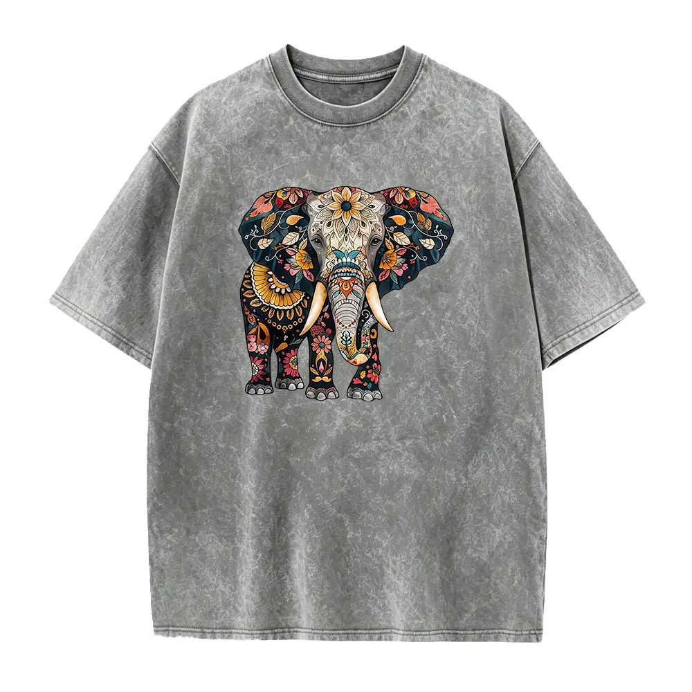 Washed T-shirt-Grey