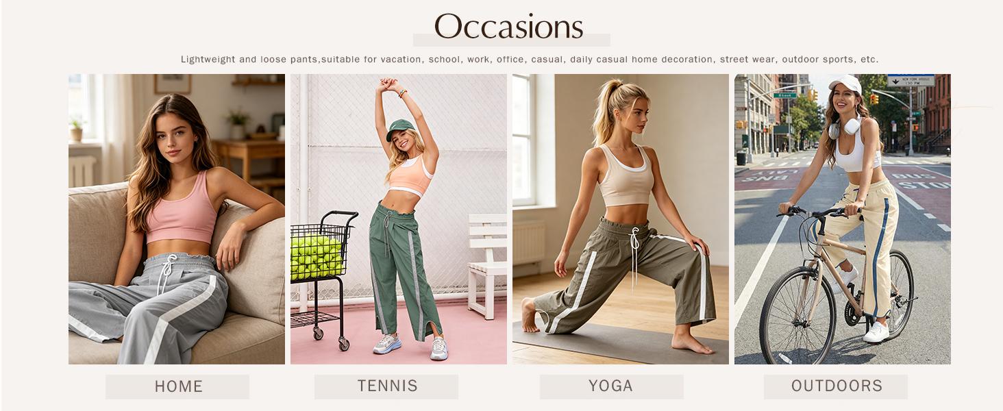 UANEO Loose Barrel Pants for Women Quick Dry Lightweight Hiking Travel Workout Running Comfy Lounge Pants with Pockets SummerVibes UANEO Loose Barrel Pants for Women Quick Dry Lightweight Hiking Travel Workout Running Comfy Lounge Pants with Pockets SummerVibes