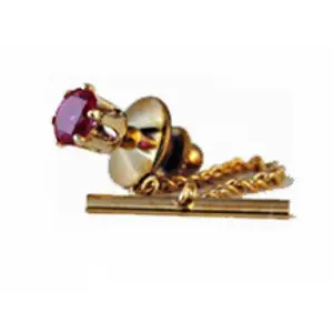Designer Jewelry  Ruby Red Spinel Tie Tacks