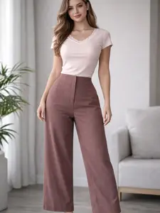 Casual Linen Wide Leg Trousers Casual Linen Wide Leg Trousers