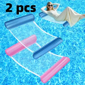 Adult Inflatable Pool Float Set, Pool Float Chairs, 4-In-1 Multi-Functional Water Hammock, Relaxing Chair Floating Raft, Summer Fun and Rest