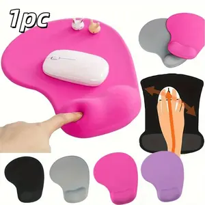 Ergonomic wrist rest mouse pad - with gel silicone wrist rest - ultra-soft and comfortable support - non-slip rubber base - suitable for office and gaming - suitable for laptops and desktops - soft and practical - Non Slip Mousepad