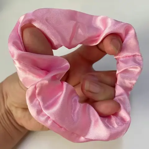 Free Gift Blush Theme Scruchies Velvet Elastics for Women Free Gifts