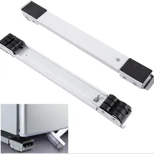 Adjustable Washing Machine Stand with Wheels, Appliance Mover, Sliding Dolly and Casters, Universal Base Cart, Mobile Holder