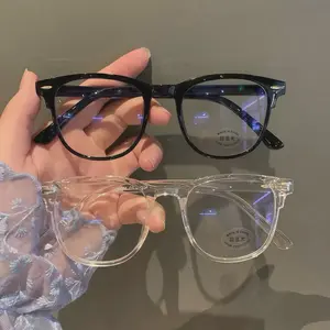 EunoiaLens Anti-Strain Photochromic Blue Light Blocking Eyewear 2-Pack - Black & Transparent Full Rim Frames, UV Protection, Non-Prescription Tech Accessories, Men's & Women's Computer Glasses