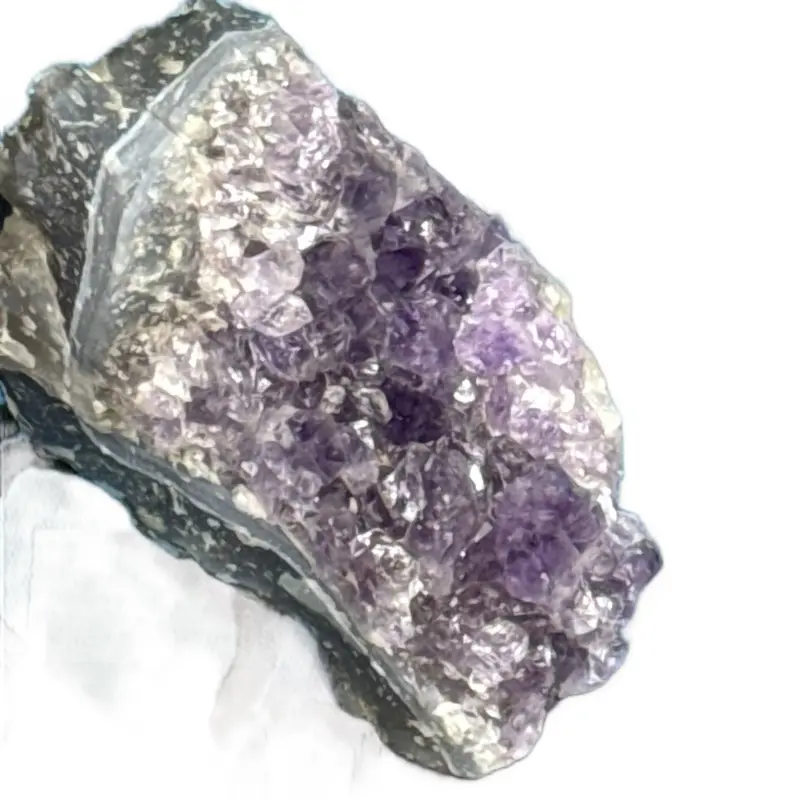 Raw Amethyst Crystal Specimen, Natural Purple Quartz Healing Stone for Spiritual Balance, Enhances Meditation, Decorative Home Ornament