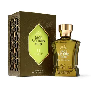 HABIBI NEW YORK Sage & Citrus Oud EDP Scented Fragrance Perfume, 75ml Unisex Fragrance - Citrus Orange Bergamot, Lemon, Fresh Crisp, Grounded Sage Notes for Daytime Wear (Orange-Scented, Zesty, Aromatic)