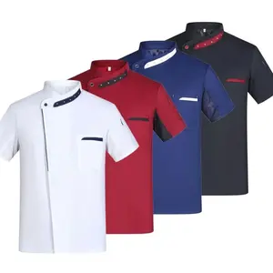 Chef Jacket Men Women Restaurant Waiter Uniform Kitchen Cook Shirts, Father Gift