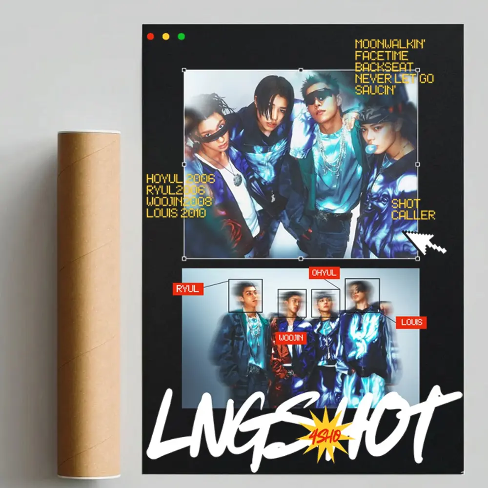LNGSHOT Kpop Debut Era Aesthetic Wall Art Poster HY4815