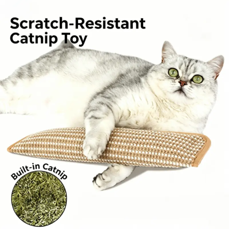 Cat toy game pillow and cat scratching pad scratcher, suitable for solo play and intimate interaction, making your feline friend happy and calm. The perfect gift for cats