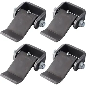 Weld on Trailer Hinges Heavy Duty Greaseable Dump Trailer Trucks Gate Door Hinge Strap Style Short Leaf Pack of 4