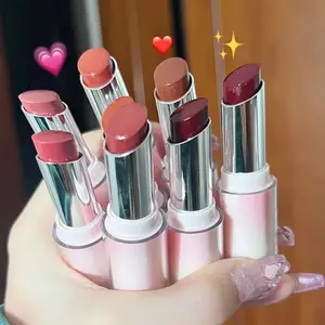 Brenay Water  Mirror Lipstick Crystal Jelly Transparent Moisturizing Long-lasting Solid   Nude Clear Makeup 3g*1PC Smooth Daily Cosmetic Hydratinge Lipgloss Nourishing 3-in-1  Glaze pout  halo glow lip gloss soft glam