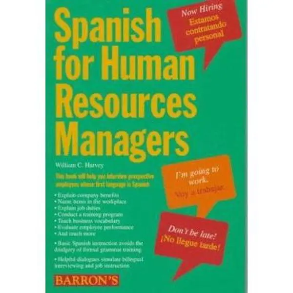 USED-Spanish for Human Resources Managers (English and Spanish Edition) by William C. Harvey (Paperback)