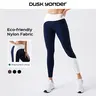 Women's 4-Way Stretch 62% Recycled Nylon Elastane Compression High-Waisted Leggings - Tummy Control, Soft, Comfy, Quick Dry, Breathable, Colorblock Activewear for Pilates, Running
