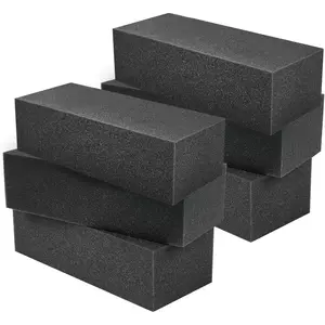 6 Pack Fuel Cell Safety Foam Block 14 x 4 x 6 Inches Safety Racing Foam Insert Block Easy Installation for Prevent Fuel Sloshing of Gas E85 and Methane Fuels Black