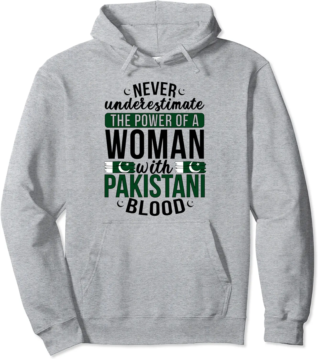 Proud Pakistani Woman Pakistan Flag Pakistani Roots Pullover Hoodie - Margaritahe Shop 94B0BSKWMK5P