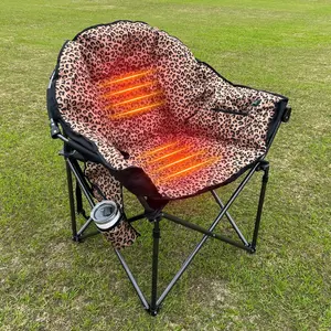 Leopard Print - Heated Camping Chair Leopard Print - Heated Camping Chair